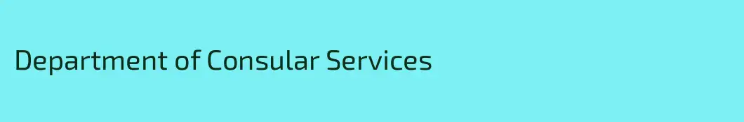 Department of Consular Services